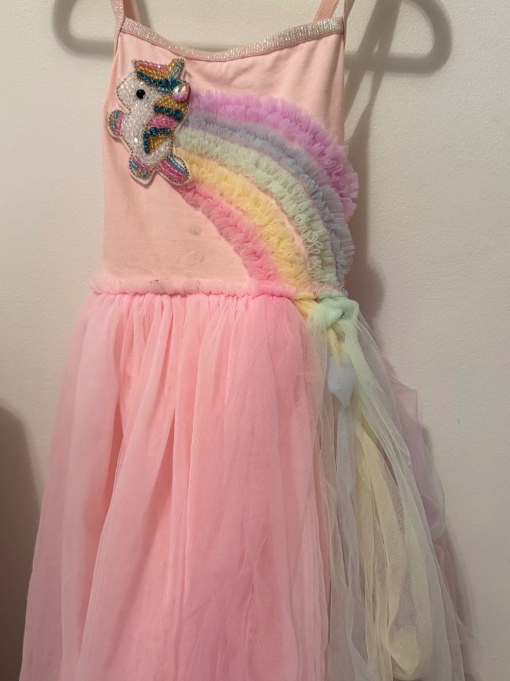 Lola + The Boys Heart Rainbow Tulle Dress